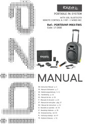 Ibiza sound PORT8VHF-MKII-TWS Manual