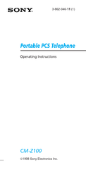 Sony CM-Z100 Operating Instructions Manual