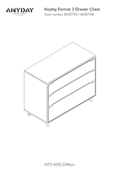 John Lewis Anyday Format 80307703 Manual