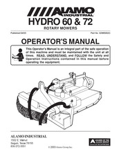 Alamo Industrial HYDRO 72 Operator's Manual