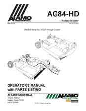 Alamo Industrial AG84-HD Operator’s Manual With Parts Listing