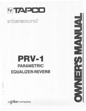 gulton Tapco intersound PRV-1 Owner's Manual