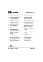 EINHELL GE-UB 18/250 Li E Operating Instructions Manual