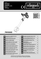 Scheppach PM1800D Instruction Manual