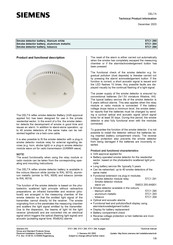 Siemens DELTA reflex 5TC1 294 Technical Product Information