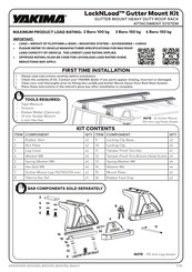 Yakima LockNLoad Gutter Mount Kit Manual