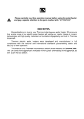 THERMEx 211 058 Manual