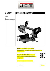 Jet J-349V Operating Instructions Manual