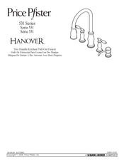 Black & Decker Price Pfister HANOVER 531 Series Manual