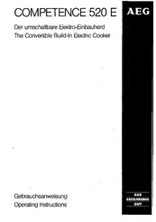 AEG COMPETENCE 520 E Operating Instructions Manual