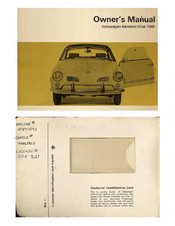 Volkswagen Karmann Ghia 1969 Owner's Manual