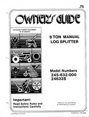MTD 245-632-000 Owner's Manual