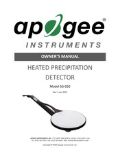 Apogee Instruments SG-050 Owner's Manual