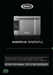 Unox XASR-03HS-EDDS Installation - Use - Maintenance