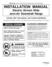 Jenn-Air JES9750AAS Installation Manual