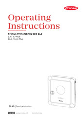 Fronius Primo GEN24 10.0 220 Plus Operating Instructions Manual