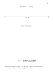 Rotary PLUS 73 Instruction Manual