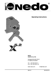 Nedo 460 872 Operating Instructions Manual