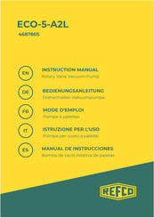Refco 4687805 Instruction Manual