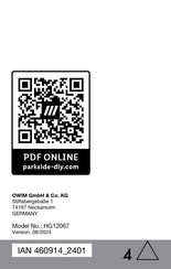 Parkside PAPS 204 B1 Operation And Safety Notes