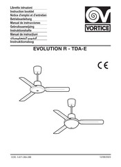 Vortice EVOLUTION R Instruction Booklet