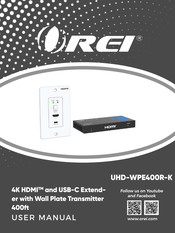 Orei UHD-WPE400R-K User Manual