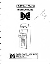 Data East Bega Battle Laser Instructions Manual