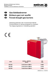 BRÖTJE TurboTherm GMA-2 Installation, Use And Maintenance Instructions