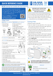 Hanna Instruments Pool Line BL132 Quick Reference Manual