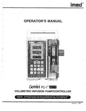 Imed Gemini PC-1 Operator's Manual