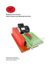 Highland Park Lapidary 6 Owner's Manual And Operating Instructions