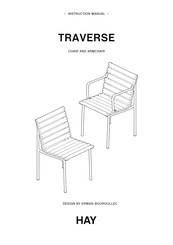 Hay TRAVERSE Armchair Instruction Manual