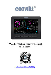ECOWITT HP2550 Manual