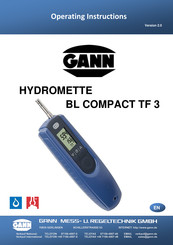 GANN HYDROMETTE BL COMPACT TF 3 Operating Instructions Manual