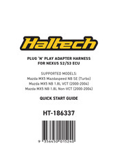 Haltech HT-186337 Quick Start Manual