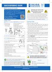 Hanna Instruments Pool Line BL131 Quick Reference Manual