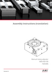 IEF Werner MDV 100 Assembly Instructions Manual