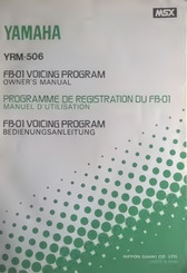Yamaha FB-01 Owner's Manual