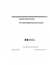 HP 54500 Getting Started Manual