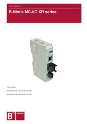 BERGHOF B-Nimis MC-I/O XR03 User Handbook Manual