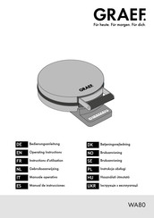 Graef WA80 Operating Instructions Manual