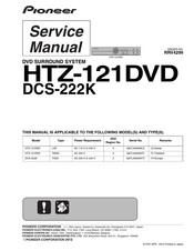 Pioneer HTZ-121DVD Service Manual