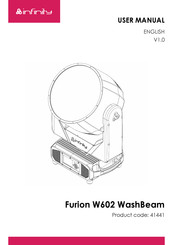 Infinity Furion W602 WashBeam User Manual
