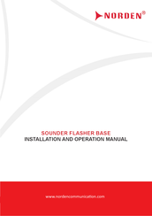 Norden NFA-T01SB Installation And Operation Manual