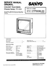 Sanyo CTP6696 Service Manual