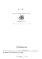 Rotary PLUS83HS Instruction Manual