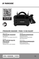 Parkside PHDS 110 B2 SILENT User Manual