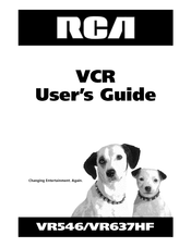 RCA VR637HF - Hi-Fi VCR User Manual