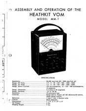 Heathkit VOM MM-1 Assembly And Operation Manual