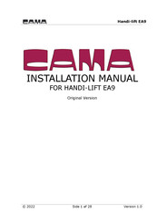 Cama HANDI-LIFT EA9 Installation Manual